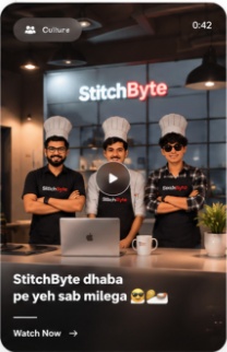StitchByte dhaba pe yeh sab milega 👨🍳🍲