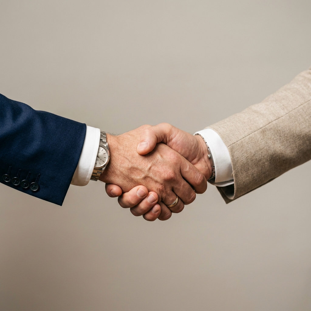 Trusted Partner - Professional Partnership Handshake