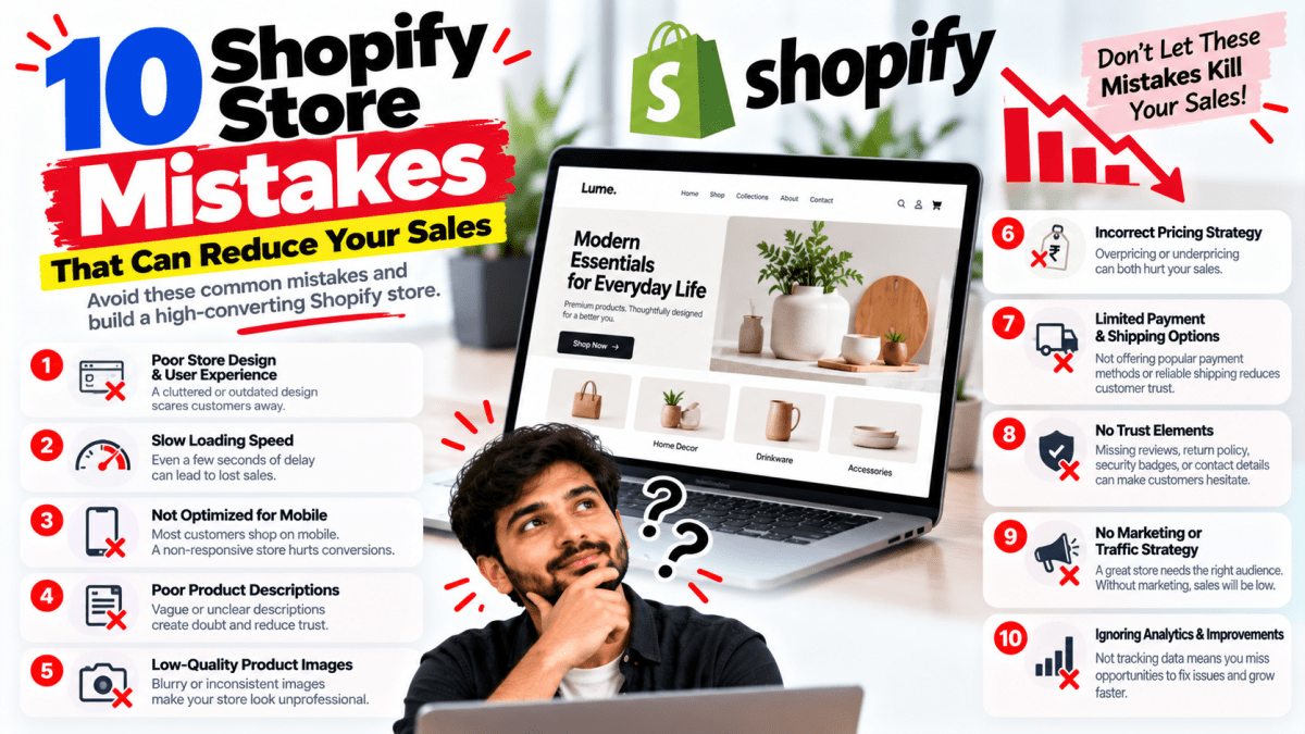 10 Shopify Store Mistakes That Can Reduce Your Sales
