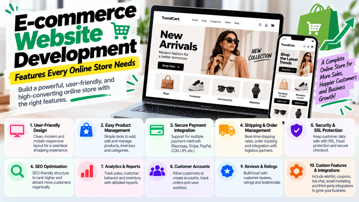 E-commerce Website Development: Features Every Online Store Needs